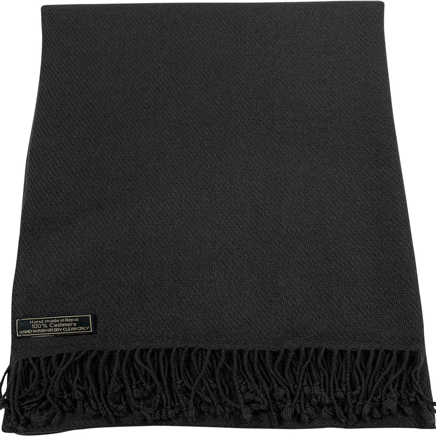Two Ply Cashmere Shawl, Handmade in Nepal, 188 x 70 cm