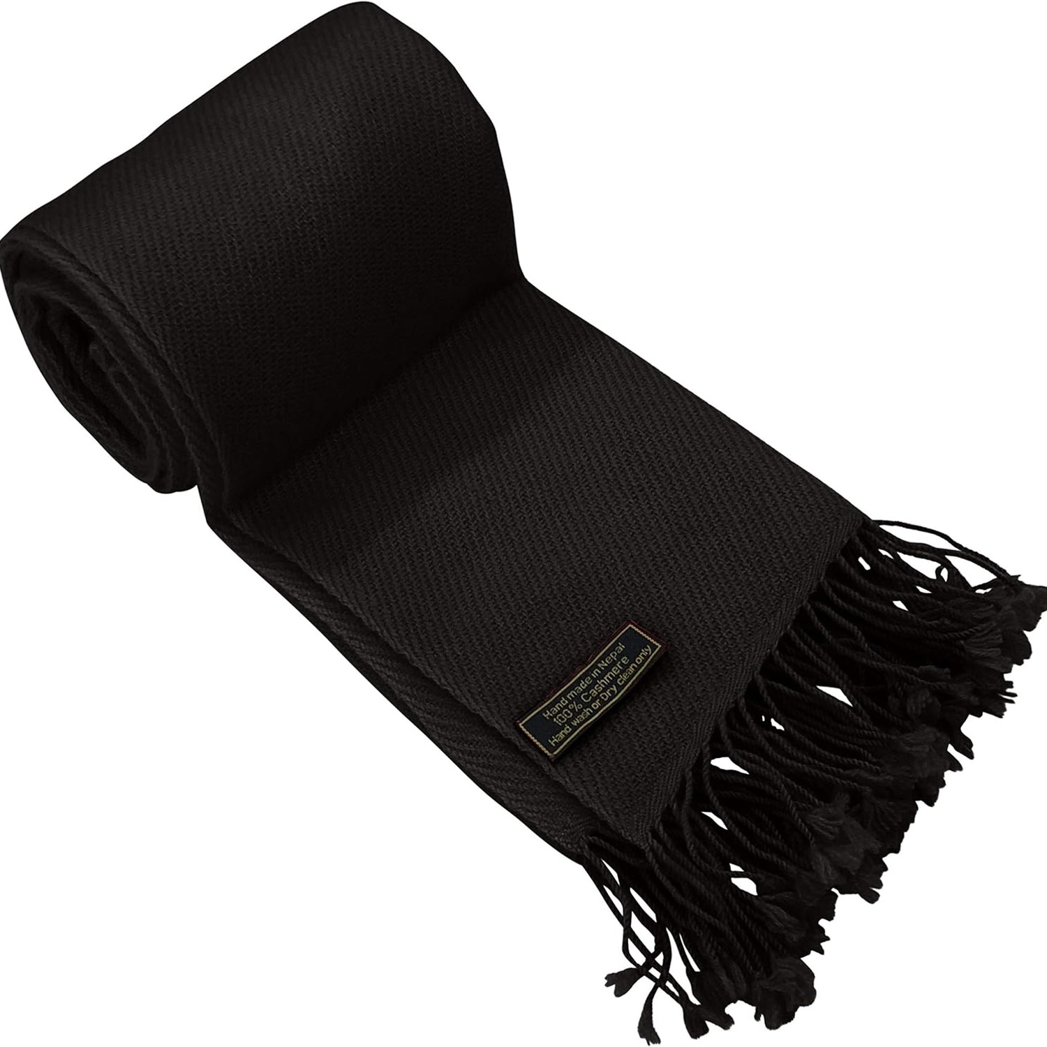 Two Ply Cashmere Shawl, Handmade in Nepal, 188 x 70 cm