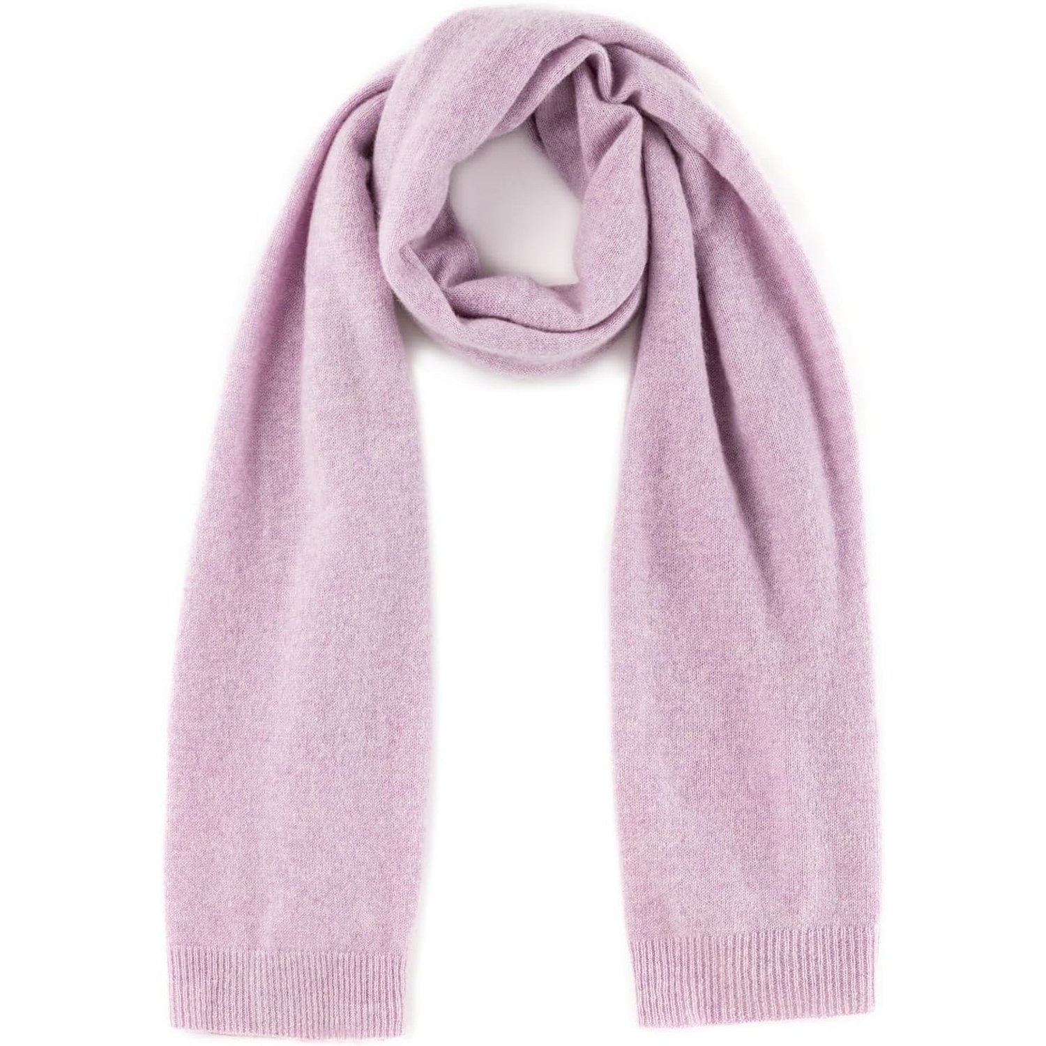 Knitted Cashmere Pashmina Scarf in Lavender: image 3