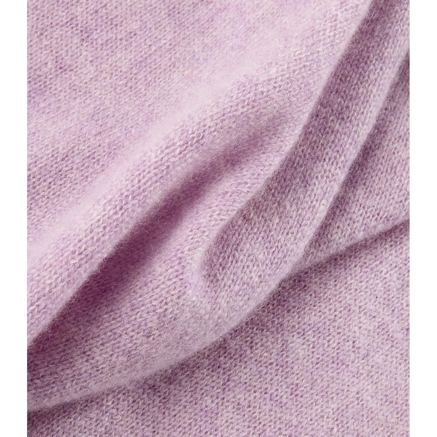 Knitted Cashmere Pashmina Scarf in Lavender: image 4