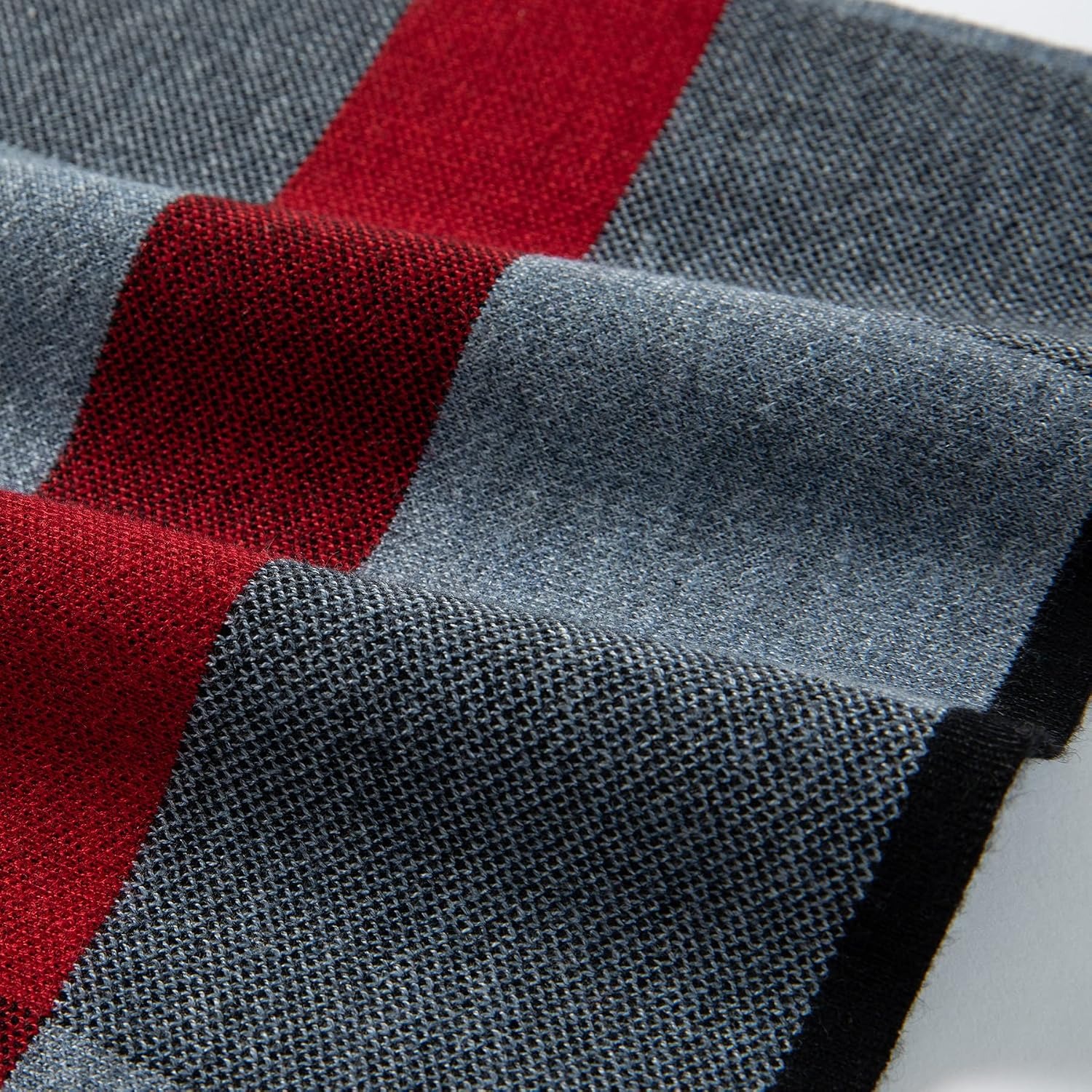 Merino Wool Tartan Scarf for Men with Gift Box