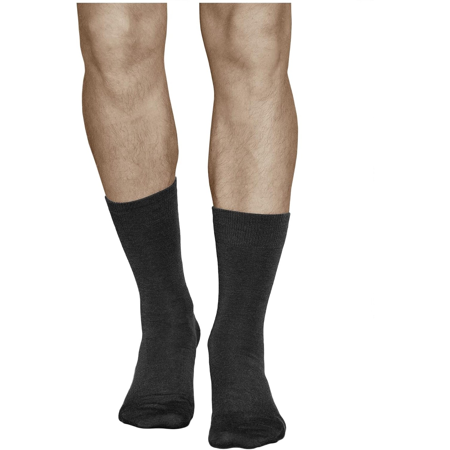 Merino Wool Socks for Men, 3 Pairs, Black, EU 47-50: image 2