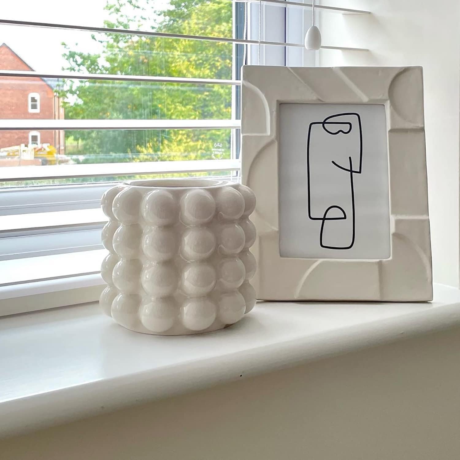 Beige Bubble Ceramic Vase (Medium): image 7