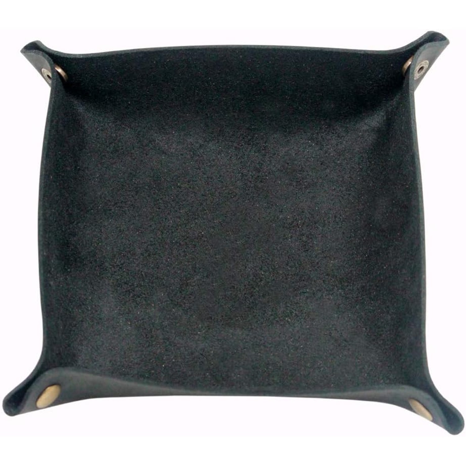 Folding Cowhide Leather Catchall Tray: image 3