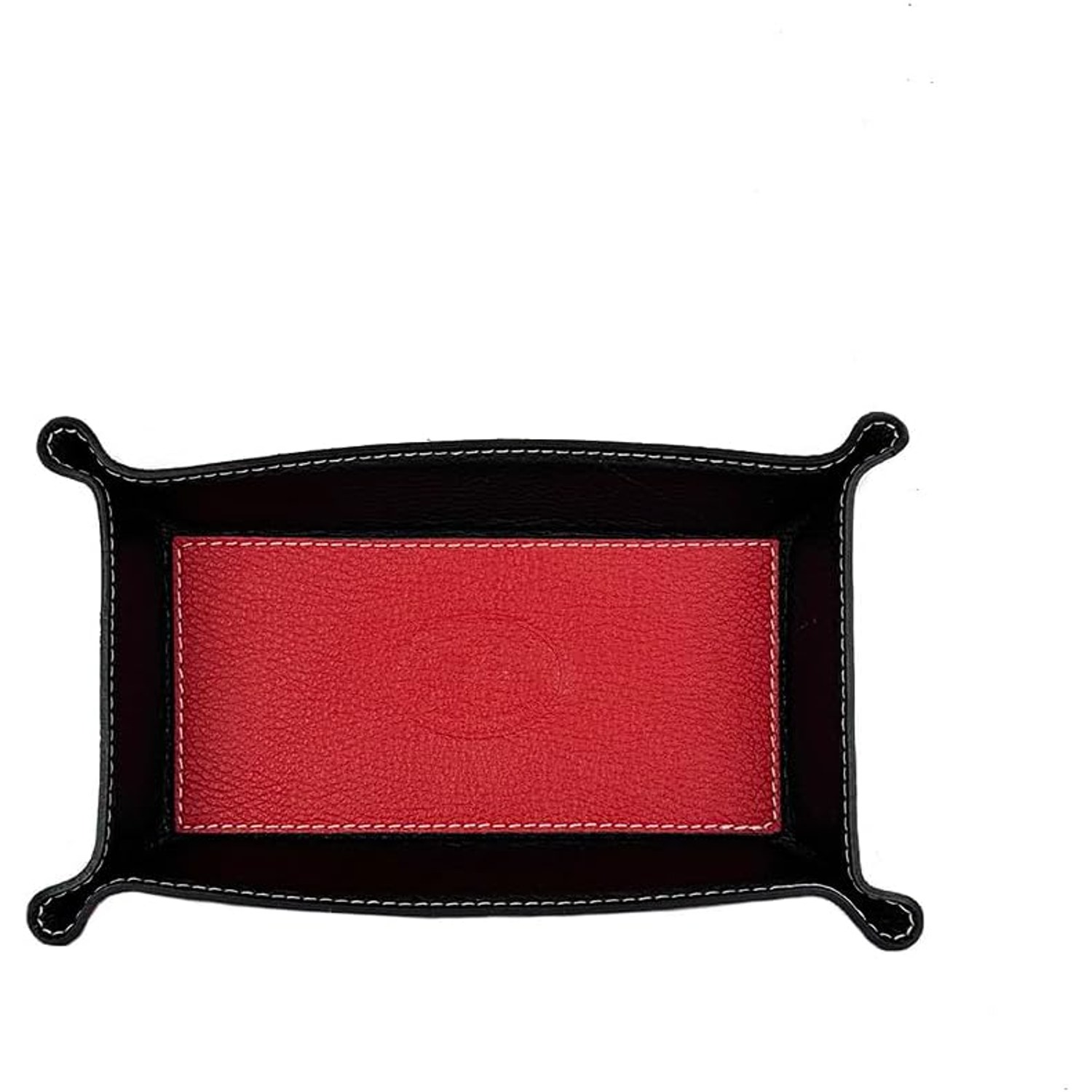 Rectangular Genuine Leather Tray Organiser