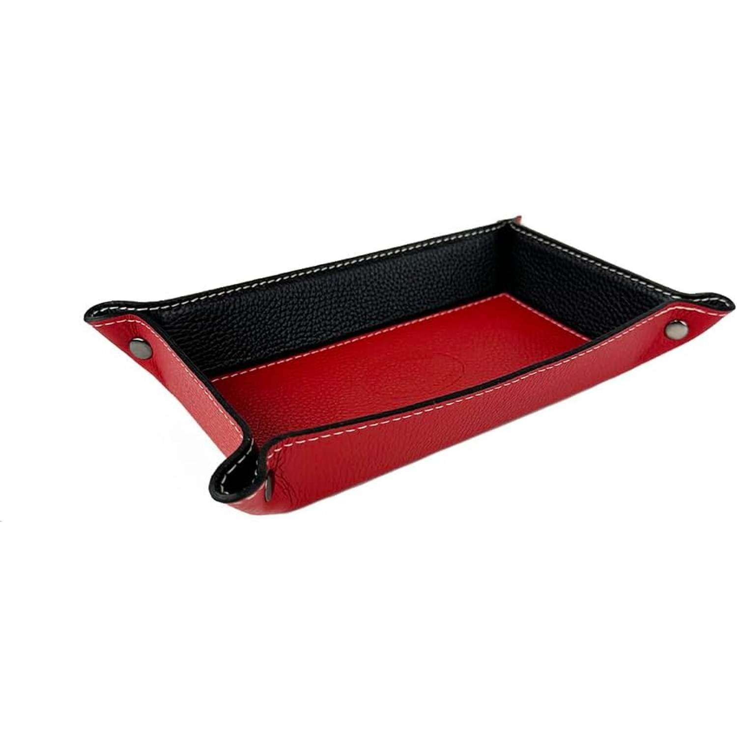 Rectangular Genuine Leather Tray Organiser: image 2