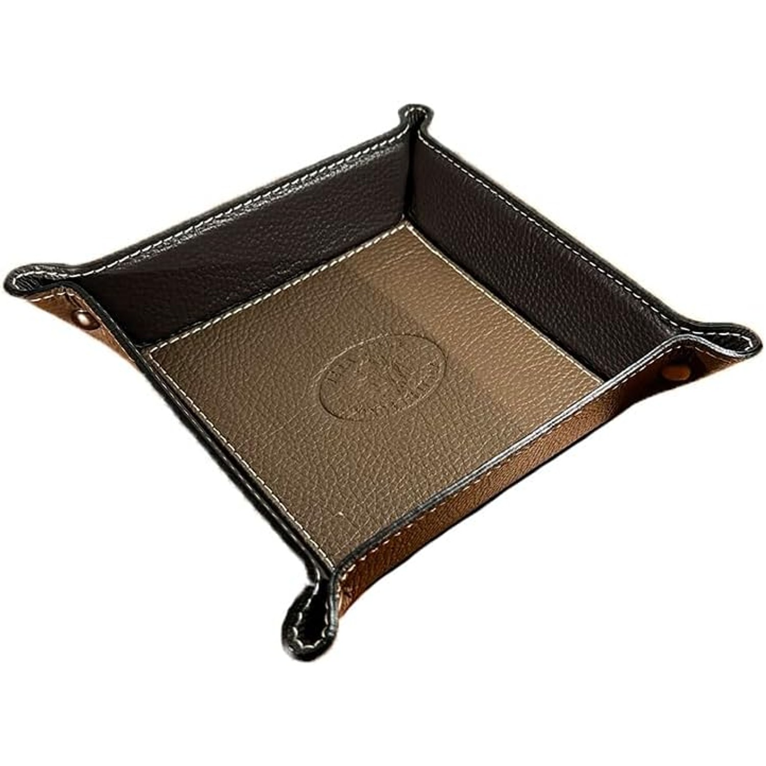 Square Genuine Leather Tray Organiser: image 2