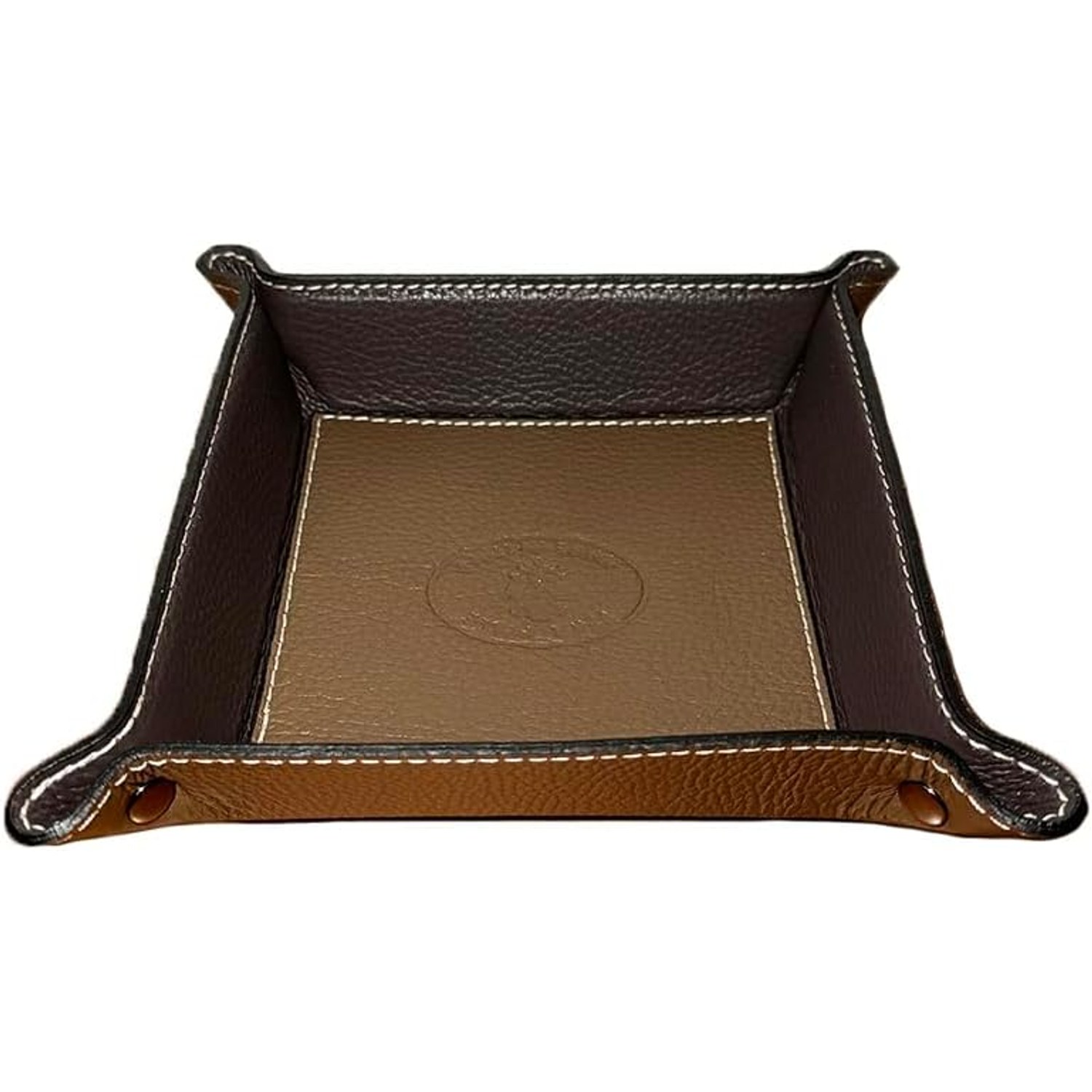 Square Genuine Leather Tray Organiser: image 3