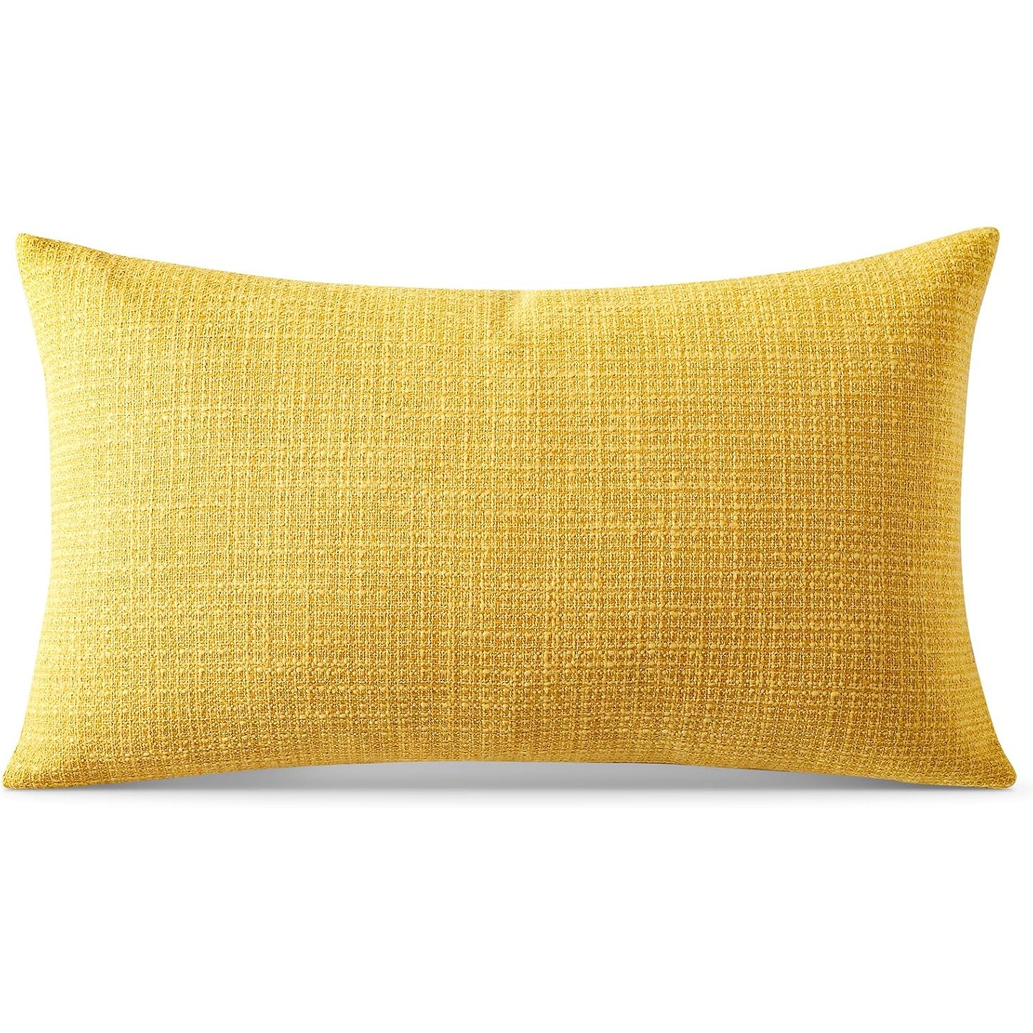 Linen Look Cushion Cover 40 x 60 cm, Single, Yellow: image 8