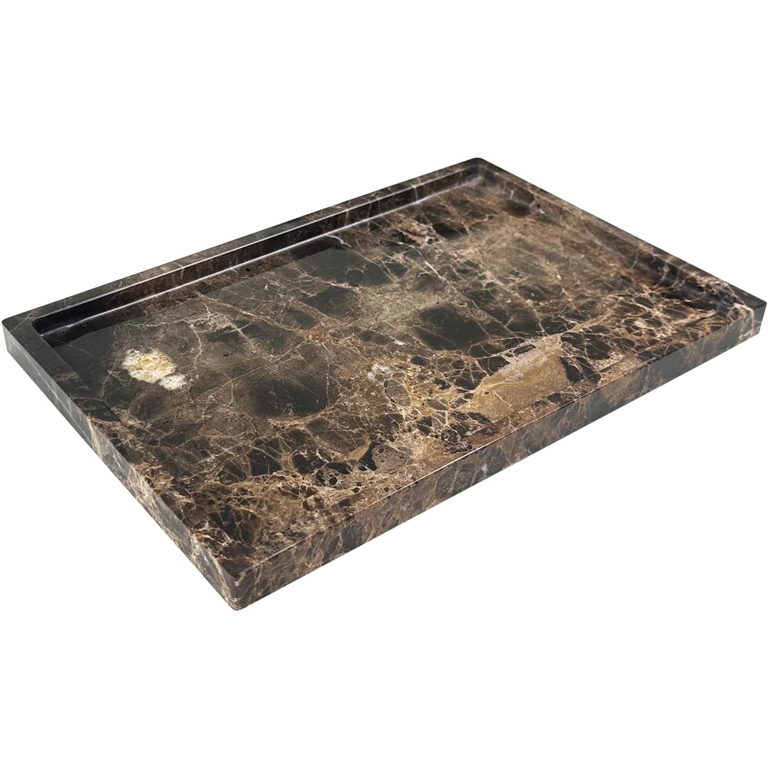 Dark Brown Marble Tray