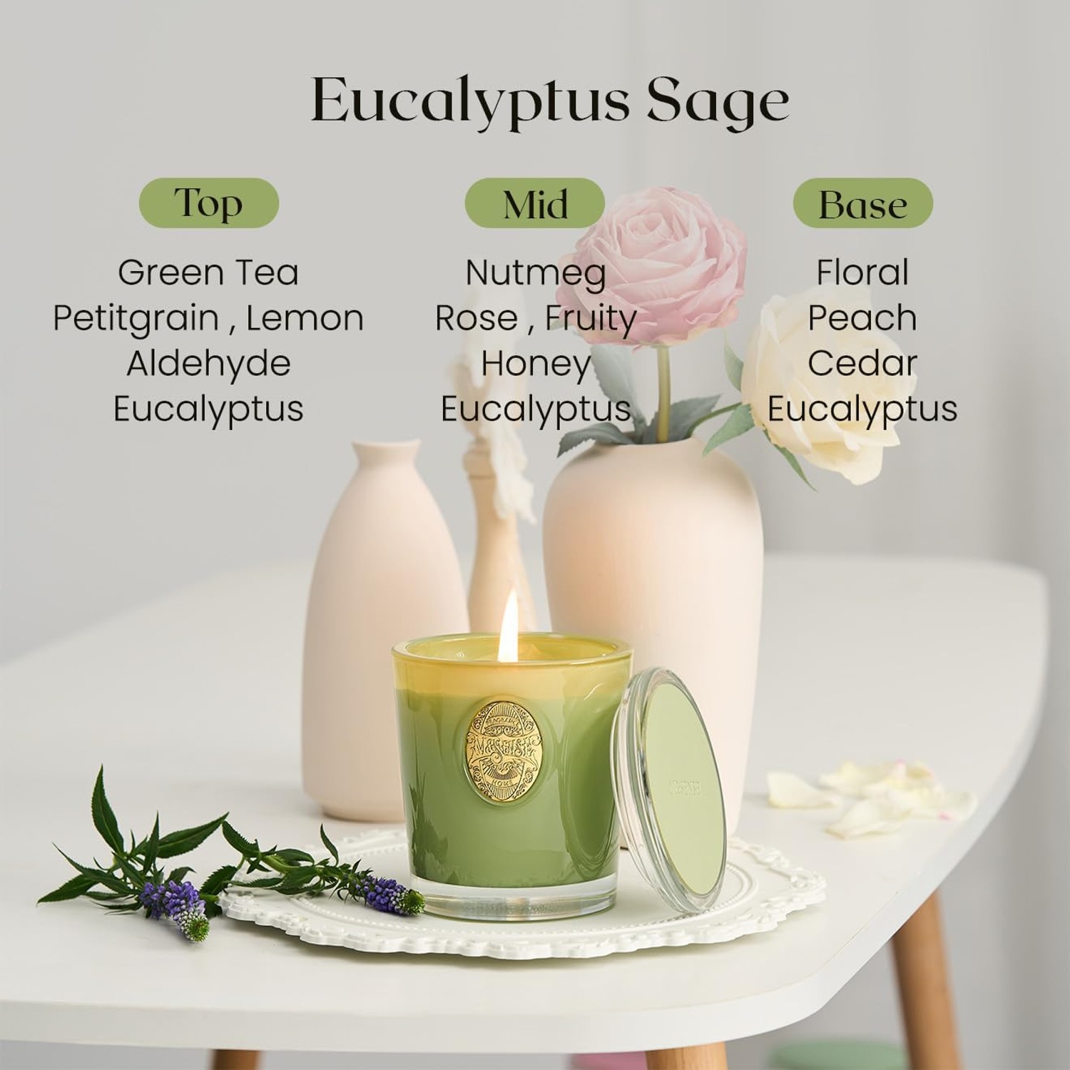 Eucalyptus Sage Soy Blend Candle 290 g