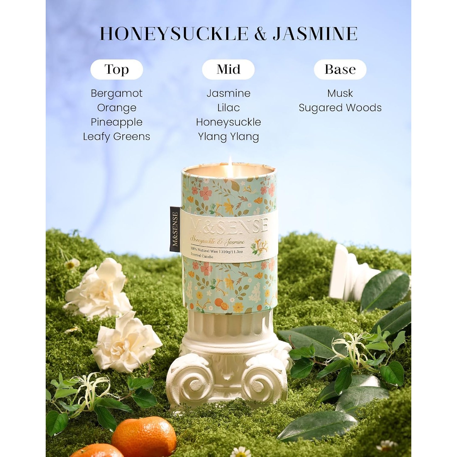 Honeysuckle Jasmine Soy Candle 320 g
